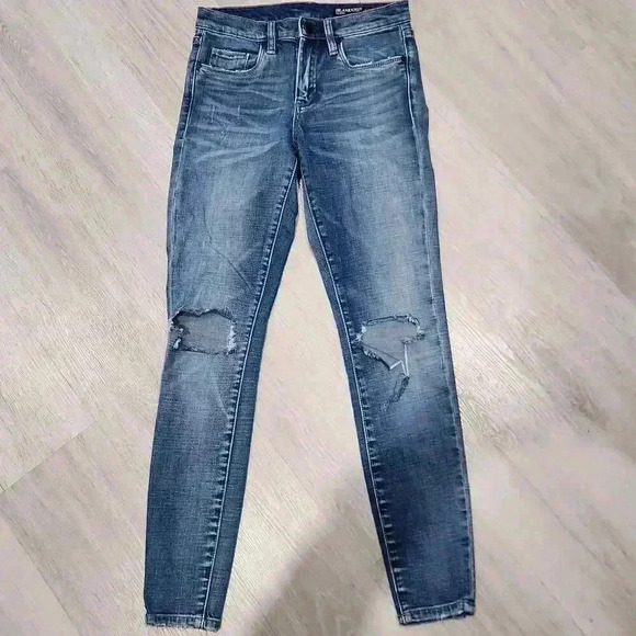 BlankNYC Denim - BlankNYC Women's Distressed The Bond Skinny Jeans Denim Blue Medium Wash Size 25